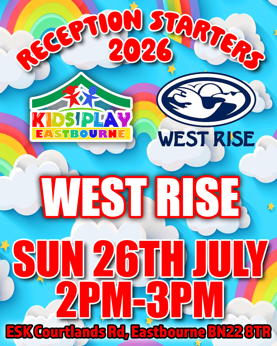 West Rise - Sunday 26th July - 2pm - 3pm