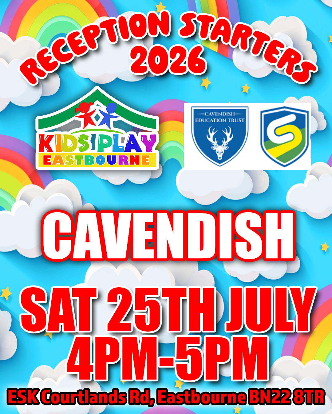 Cavendish - Saturday 25th July - 4pm - 5pm