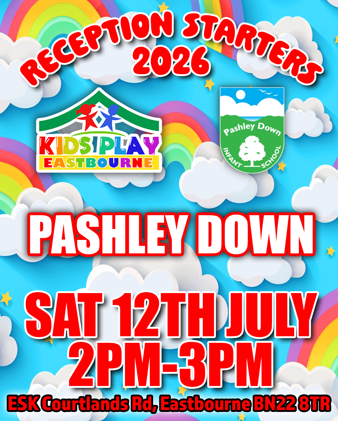 Pashley Down - Saturday 12th - 2pm - 3pm