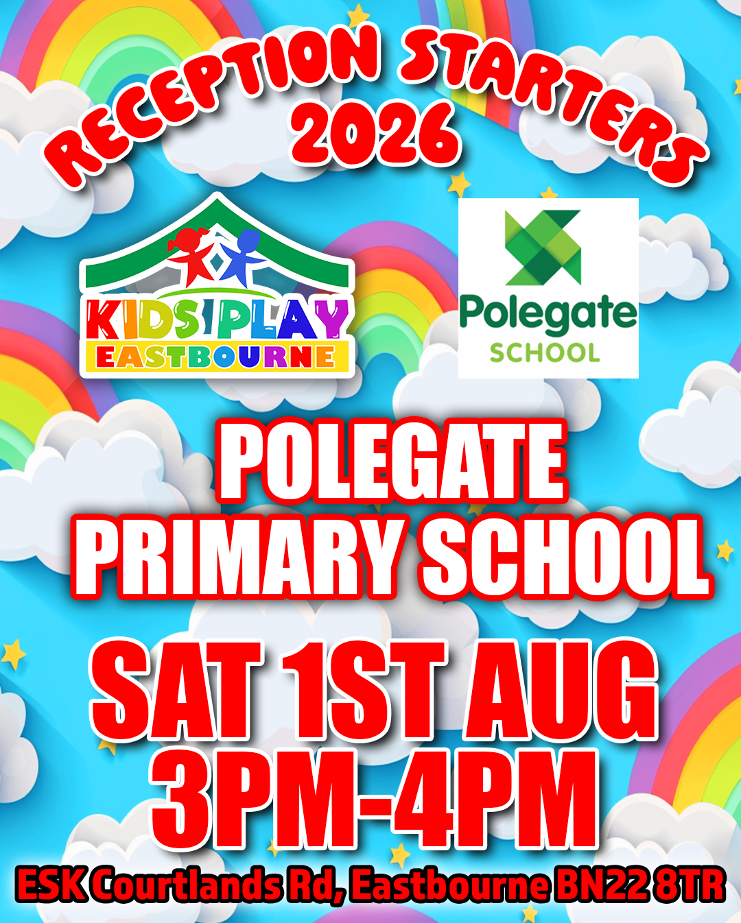Polegate Primary - Saturday 1st August - 3-4pm