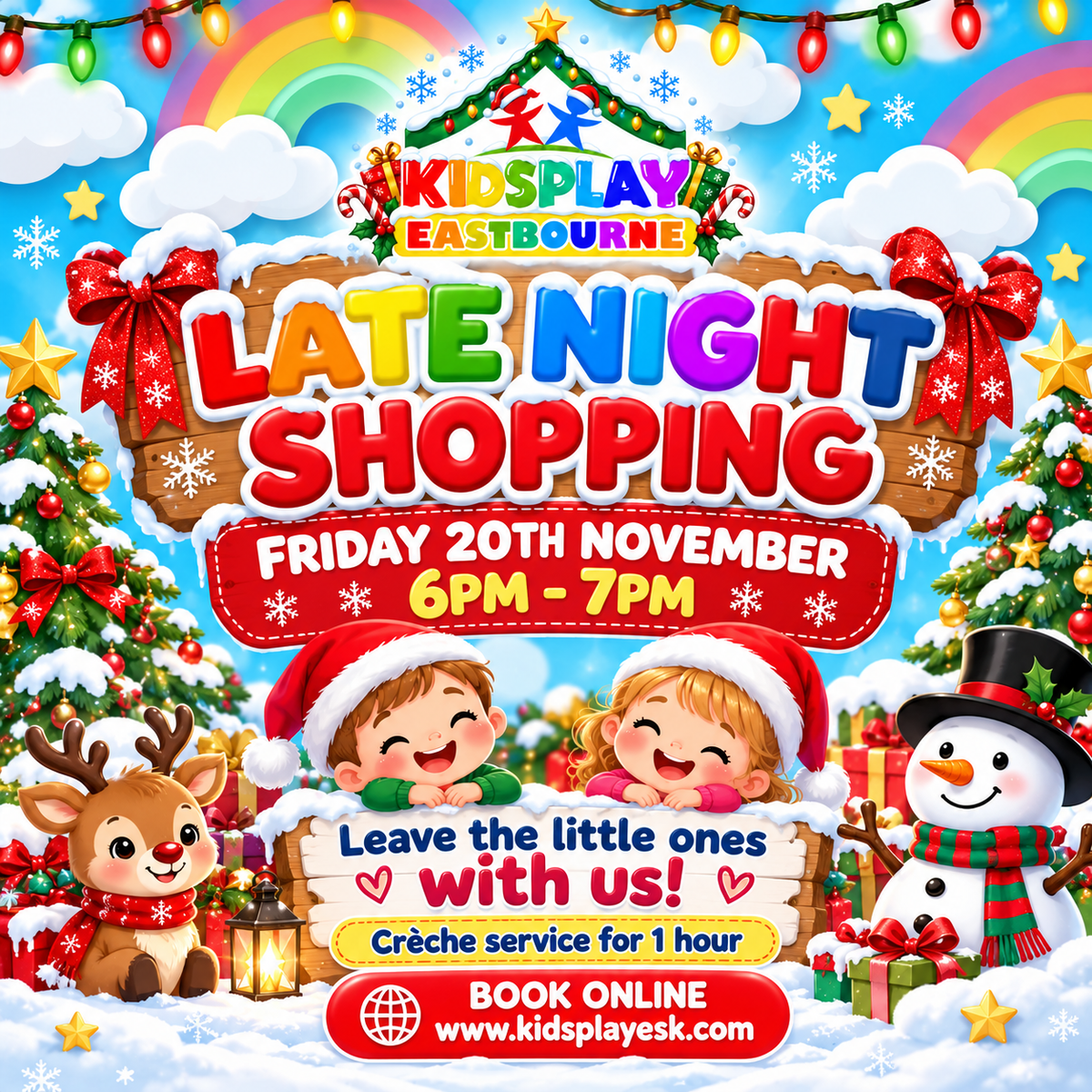 1 hour Crรจche-late night shopping