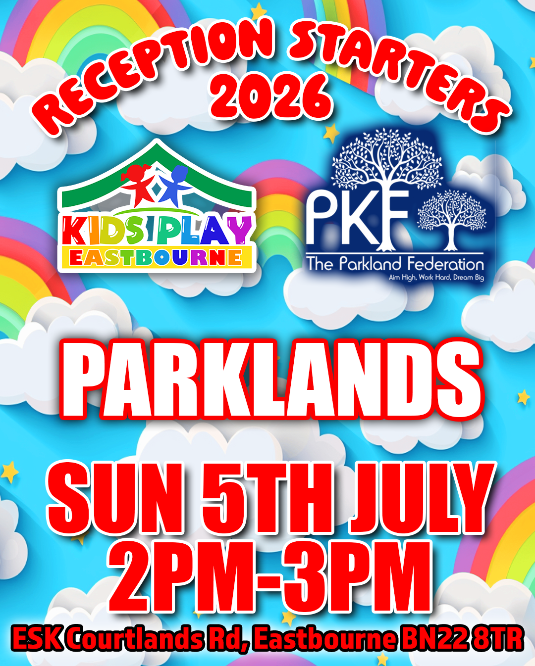 Parklands - Sunday 5th July - 2pm - 3pm
