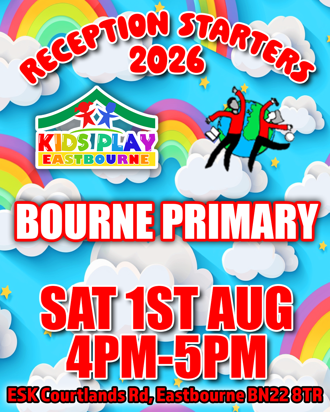 Bourne Primary Saturday 1st August - 4pm - 5pm