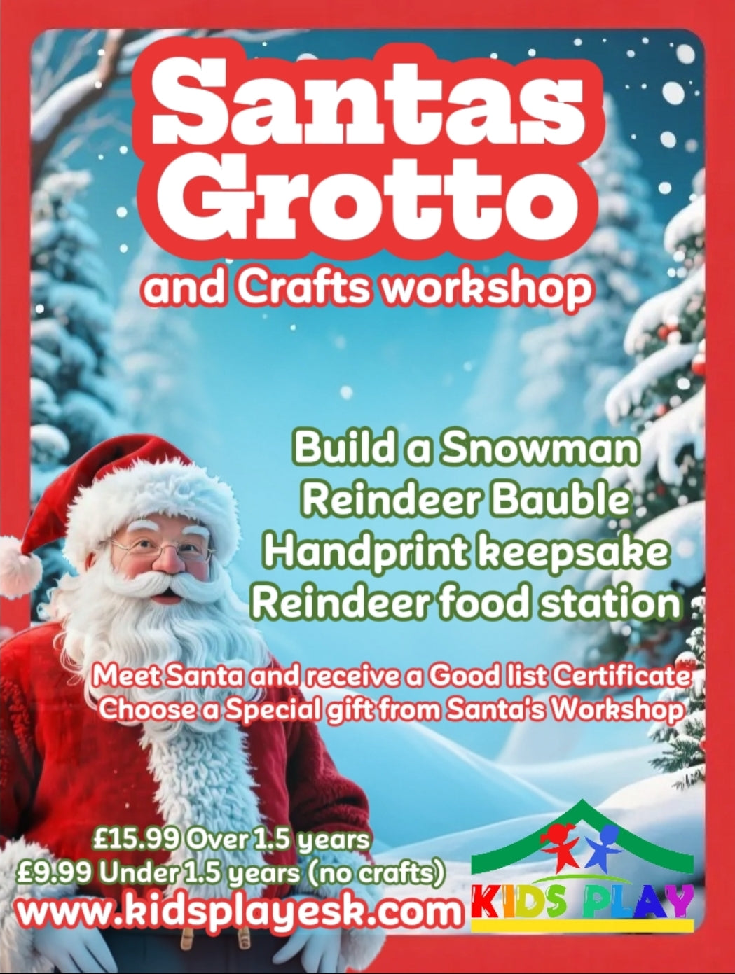 Santa's Grotto and Crafts workshop